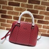 7 Star Gucci Copy Leather Convertible Micro GG Dome 449663 Bag