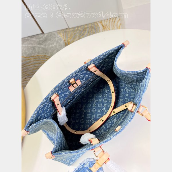 OnTheGo Louis Vuitton High Quality bag Monogram Denim M46871 Handbag