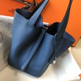 Designer Hermes Picotin Bags 18/22CM Silver Copy Best Online