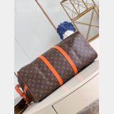 LVS Duplicate Keepall Bandoulière 50 Monogram Macassar Canvas M46771 Bag