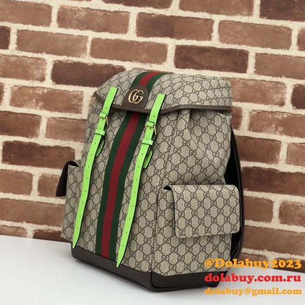 Gucci GG Supreme Ophidia Inspired Backpack Wholesale 598140 Straps