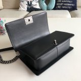 Fashion CC Le Boy 7 Star Black Bags lambskin 25cm