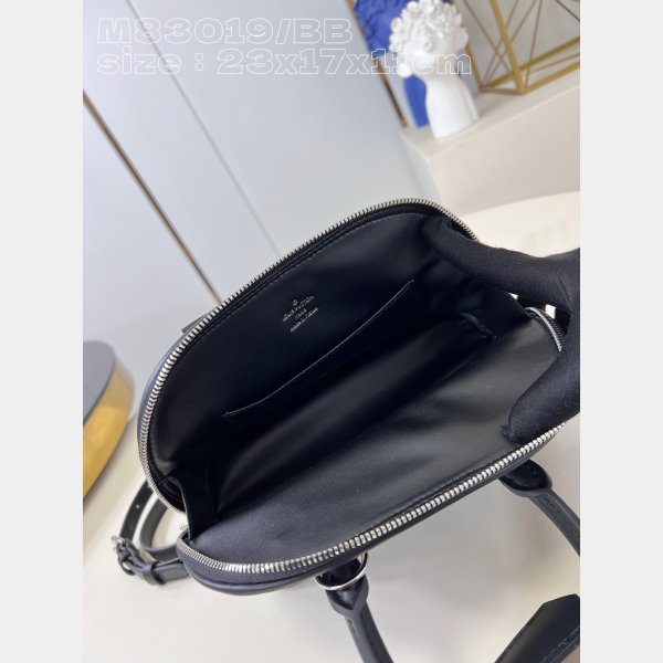 Fake M83019 Nano Alma Malletage High Copy Louis Vuitton Black Bag