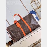 LVS Duplicate Keepall Bandoulière 50 Monogram Macassar Canvas M46771 Bag