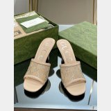 Mid-Heel Slide Sandal Gucci Monogrammed 7 Star Shoes