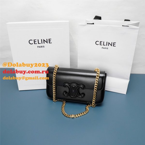 Fake Cheap Wholesale Celine Triomphe Handbags 21CM