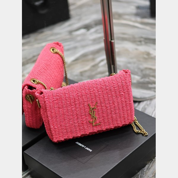 Designer Copy Saint Laurent Kate Clutch 553804 Rose Bag