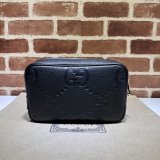 Gucci 766957 Knockoff Accessories Jumbo GG Toiletry Case Black Bag