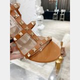 Best valentino ROCKSTUD CALFSKIN ANKLE STRAP SANDAL