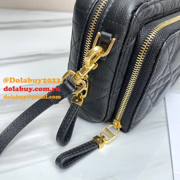 High Quality Dior Caro Bag Brown Supple Cannage Calfskin Fashion