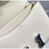 Hermes Constance Bag 18cm Epsom Leather Cream 1:1 Mirror