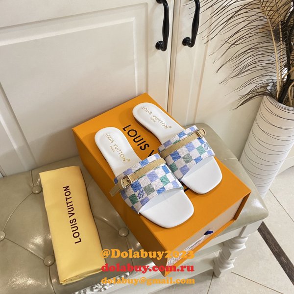 Top Quality LOUIS VUITTON Neo Revival Flat Mule