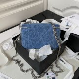 Vanity Inspired 1:1 Mirror Chain Fashion AP3204 Blue Bag