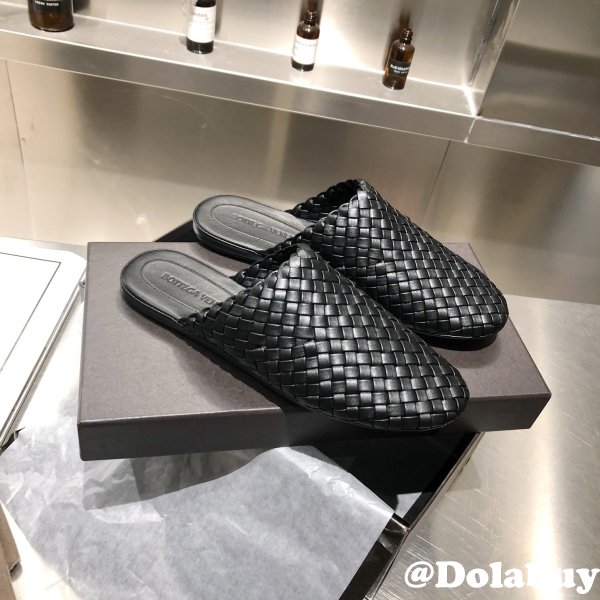 Hottest Bottega Veneta 1:1 Mirror Slippers Black