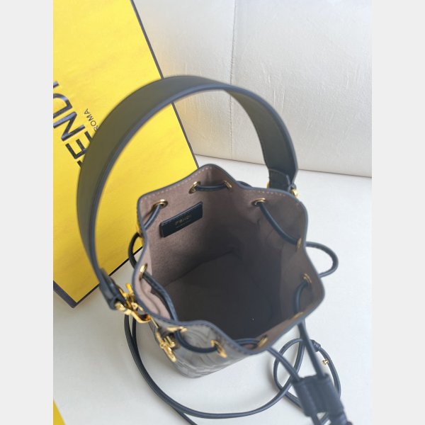 Knockoff Wholesale Fendi Mon Tresor FF small BUCKET BAG