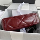 CC High Quality 19 Large Flap AS1161 Black/Red 7 Stars 30CM Bag