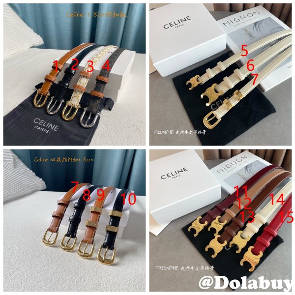 Top Quality Celine Inspired 18/25MM Top Quality Belt