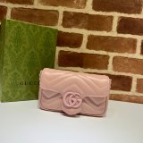 Best High Quality Duplicate Gucci GG Marmont belt 699757 bag