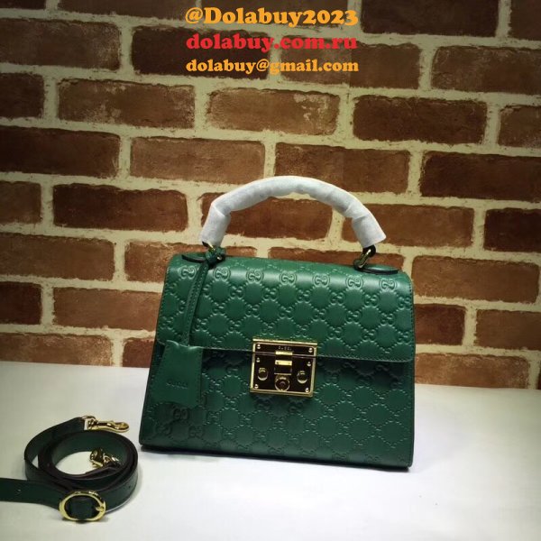 Copy Gucci Best GG Supreme Padlock Small Top Handle 453188 Bag