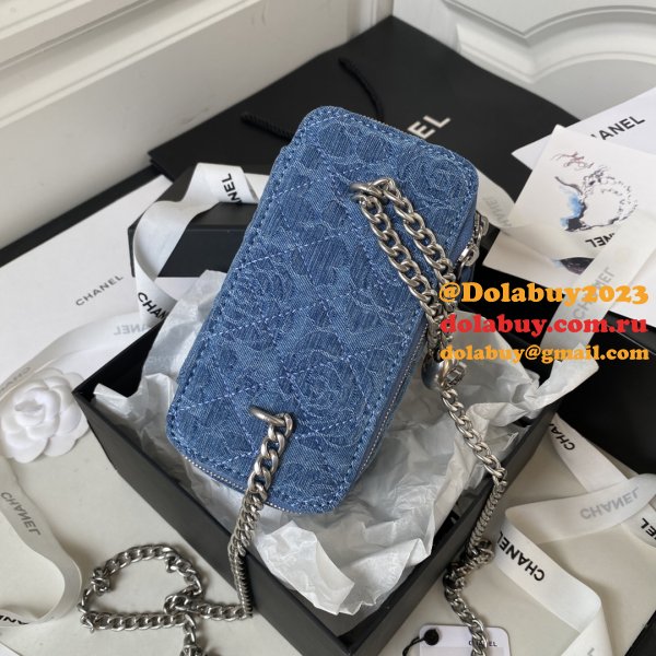 Vanity Inspired 1:1 Mirror Chain Fashion AP3204 Blue Bag