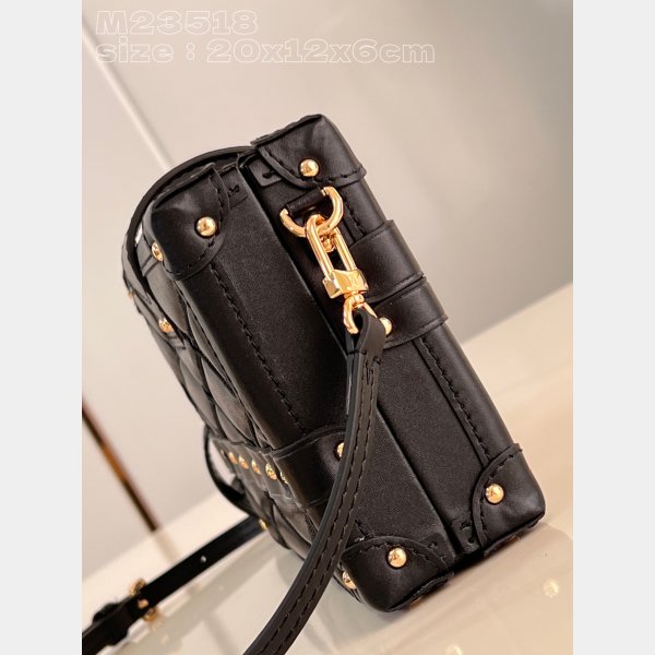 Petite Malle Malletage UK M23518 Louis Vuitton Black Bag