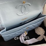 High Quality CC classic CF 25.5CM Sky Blue handbag Copy