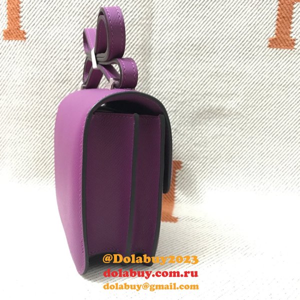 Hermes Constance Bag 18cm Epsom Leather Purple Wholesale