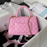 Wholesale Matelasse Top Handle A92990 Cheap Bag Caviar 23cm