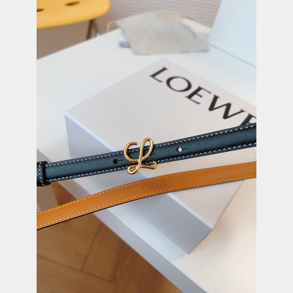 Fashion Loewe Women Belt 1:1 Mirror Smooth 1.5cm Width