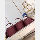 Capucines 1:1 Mirror M25128 Purple-Red Louis Vuitton Fashion Handbag