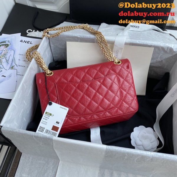 Fake CC 2.55 Top original Flap Reissue Red Classic Bag