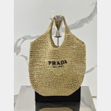 Perfect prada raffia woven tote bag large 1BG424