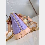 Inspired  Nano Alma Louis Vuitton M82974 Knockoff Glossy Lilac Bag