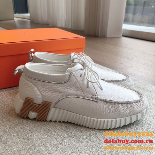 Wholesale hermes men Bouncing leather sneaker