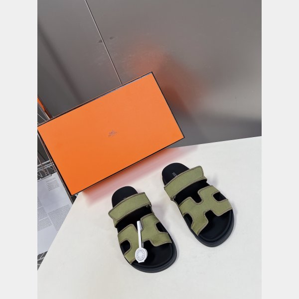 Luxury 2024 Hermes Inspired Chypre Sandal High Quality Shoes