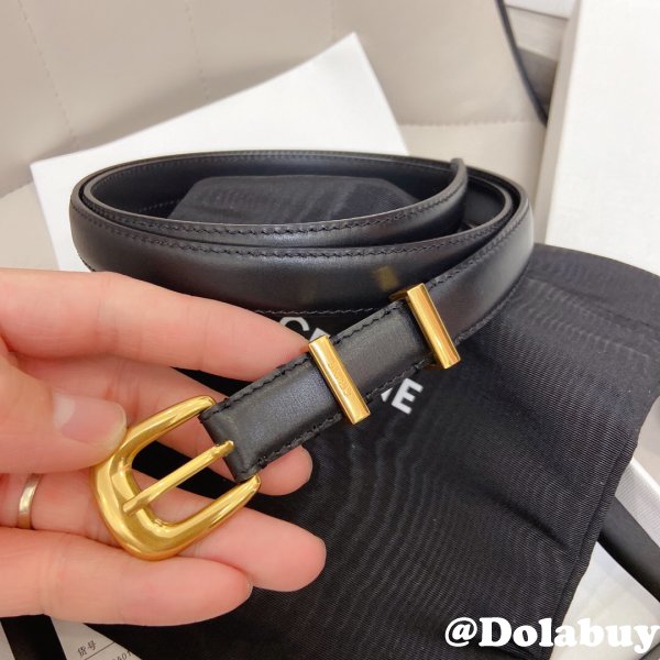 Buy Designer Celine Belts  18mm Black Sells