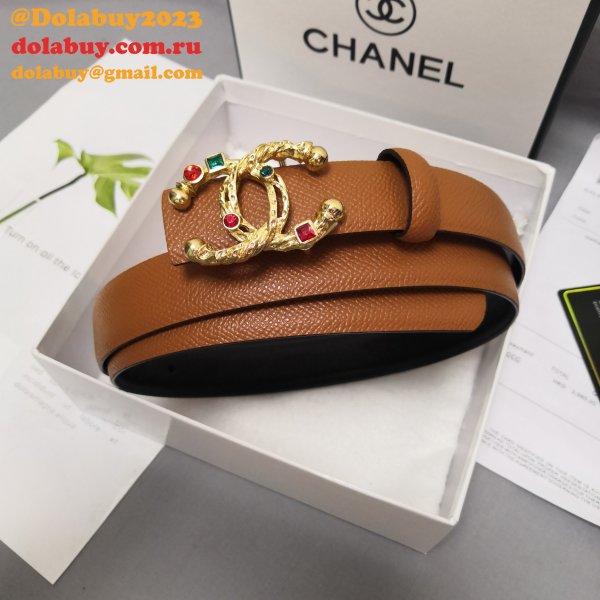 7 Star Fake CC Double C Belt Width 2.5cm 1101