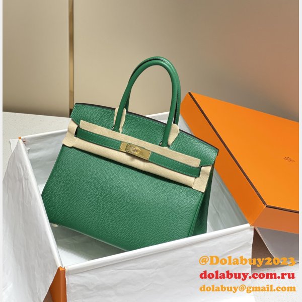 HERMES BIRKIN 25CM HALF HUMAN HANDMADE STICHING Replica