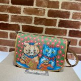 Gucci 664143 Best Quality Children's cat print messenger Fashion bag