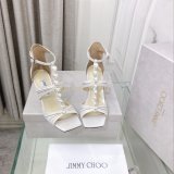 Suede Sandals Aura 95 Luxury Jimmy Choo Heel: 8.5 cm Shoes