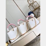 1:1 Mirror 1:1 Mirror Louis Vuitton Capucines M48865 White Bags