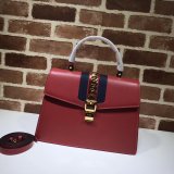 7 Star Gucci Cheap 431665 Sylvie medium top handle bag