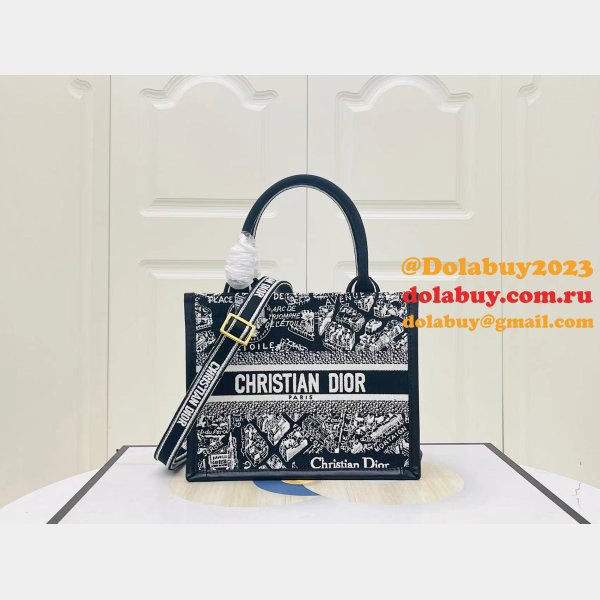 Copy Dior Book tote with strap new 1286 all size