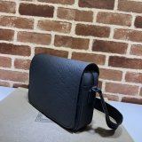 Gucci Wholesale GG Crossbody Rubber-effect 775097 Black Bag