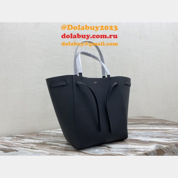 Cheap High Quality Inspired Celine Black Cabas Phantom For Sale