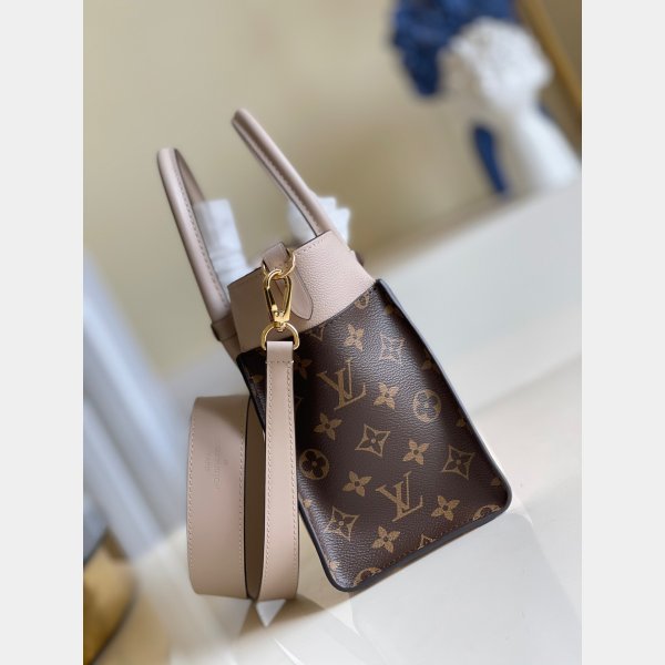 High Quality Louis Vuitton M57729/M57728 On My Side PM Greige/Black Best