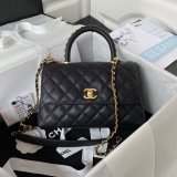 Wholesale Matelasse Top Handle A92990 Cheap Bag Caviar 23cm