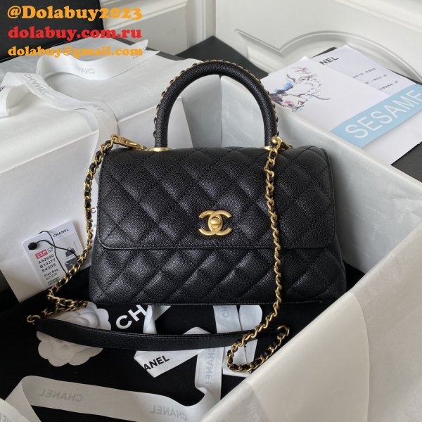 Wholesale Matelasse Top Handle A92990 Cheap Bag Caviar 23cm