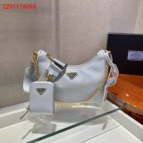 Top Quality Prada Handbags Cheap Highest Quality For Leather Hobo Re-Edition You