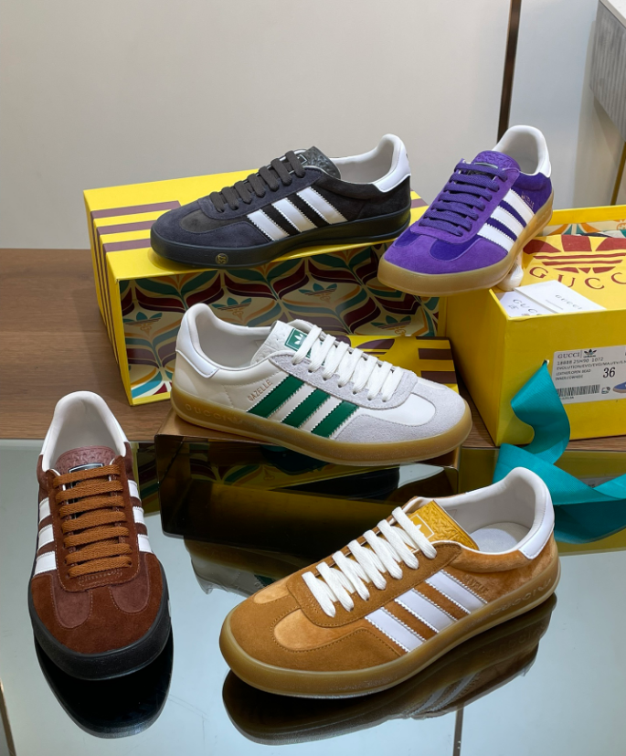 UK gucci & adidas couple sneakers 2024